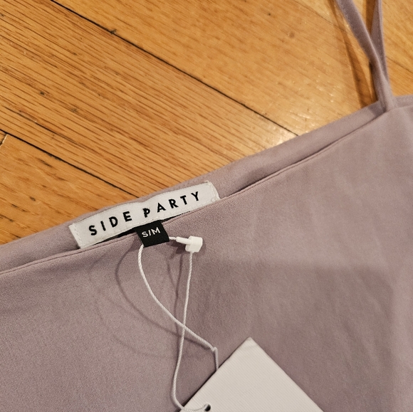 Side party Naomi Textured Slip Dress - Picture 2 of 3